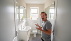 discover a simple £1 trick using items you already own to instantly make your small, cramped bathroom look twice as big. easy, affordable, and effective bathroom makeover tips!