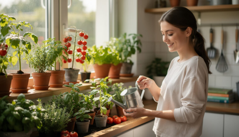 How to grow herbs and vegetables indoors