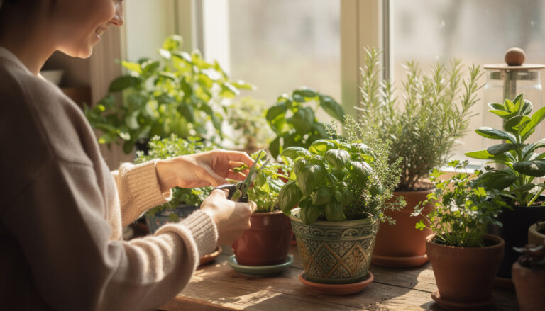 The pro method: the pruning technique that forces bushier, fuller indoor herbs all winter